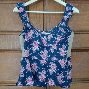 Anthro Pencey Silk Top